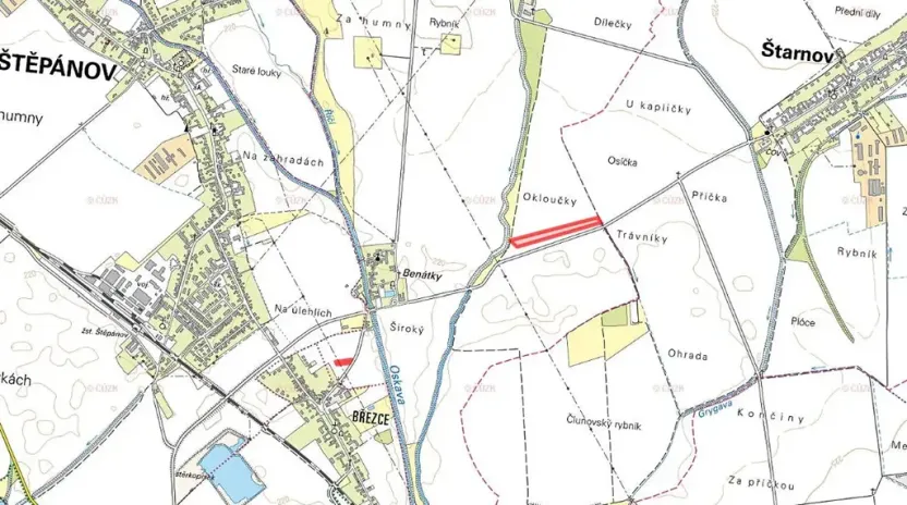 Prodej pole, Štěpánov, 19316 m2
