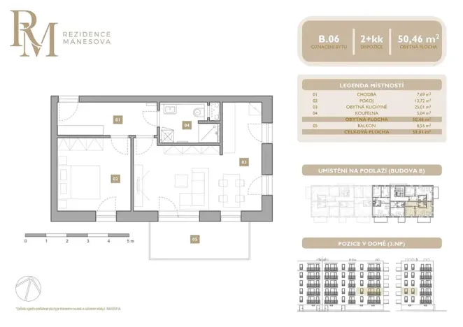Prodej bytu 2+kk, Lipník nad Bečvou, Mánesova, 50 m2