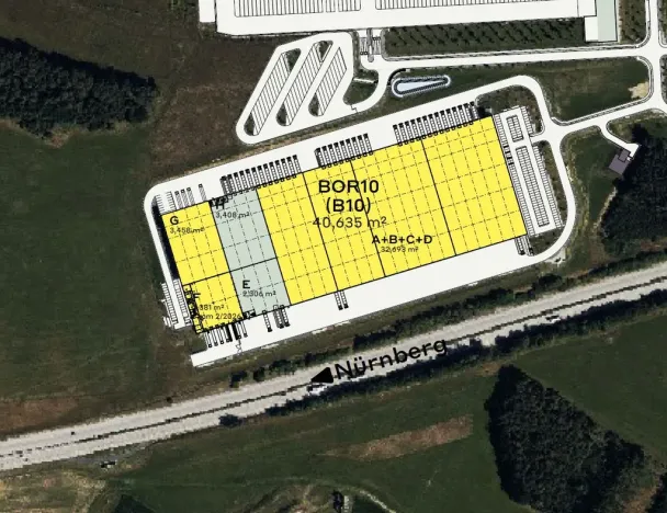 Pronájem skladu, Bor - Nová Hospoda, 3458 m2