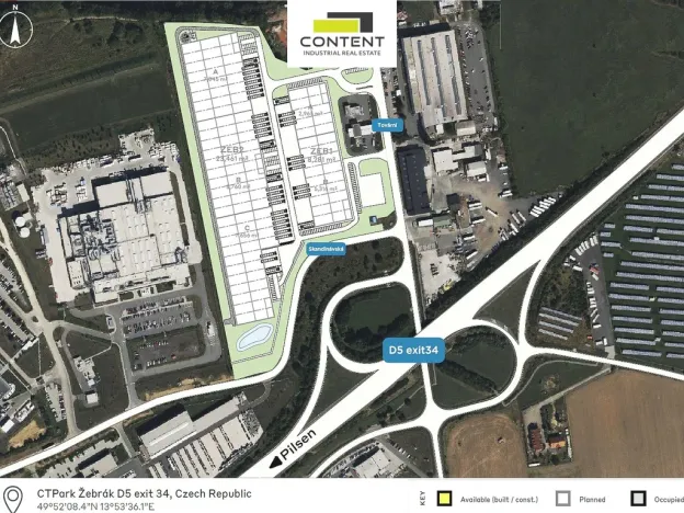 Pronájem výrobních prostor, Žebrák, Tovární, 8281 m2