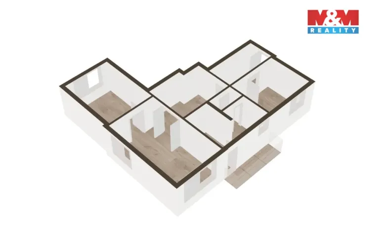 Pronájem bytu 3+1, Sudoměřice u Bechyně, 68 m2