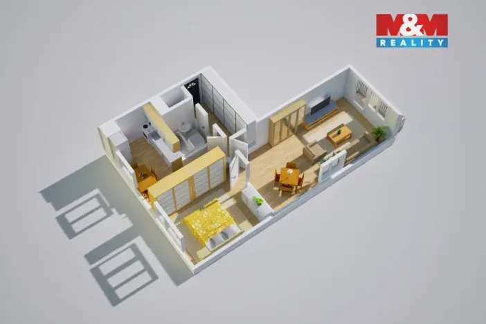 Prodej bytu 2+1, Ústí nad Labem - Bukov, Bratří Čapků, 52 m2