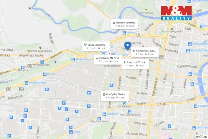 Prodej bytu 2+kk, Plzeň, Karlova, 48 m2