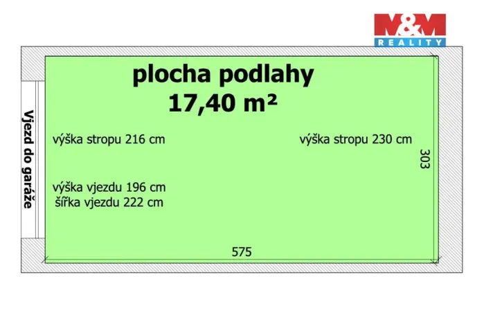 Prodej garáže, Ostrava, Spodní, 17 m2