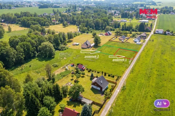 Prodej pozemku pro bydlení, Rumburk - Rumburk 3-Dolní Křečany, 830 m2