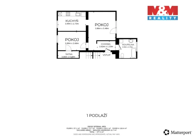 Prodej bytu 2+1, Ostrava - Koblov, Žabník, 52 m2