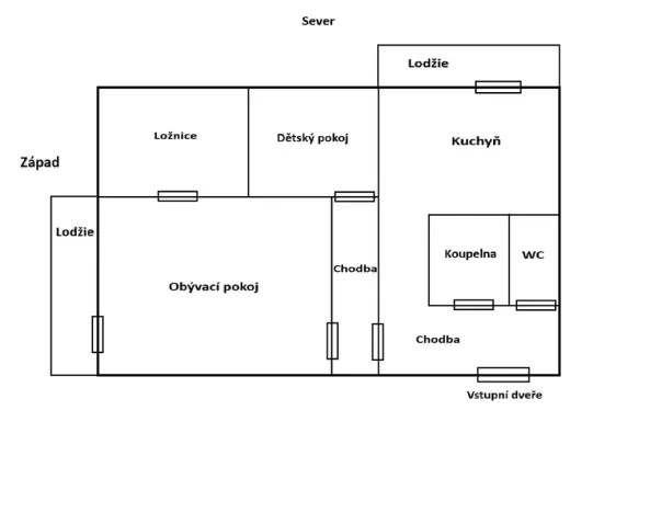 Prodej bytu 3+1, Pardubice, Karla IV., 72 m2