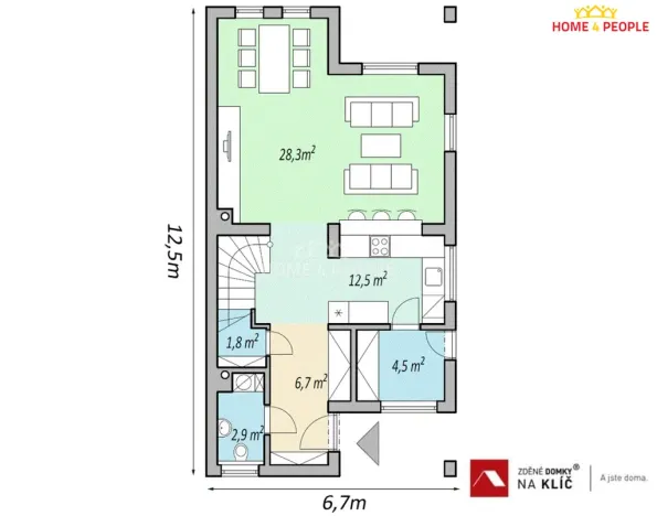 Prodej domu na klíč, Zlín, Pampelišková, 123 m2