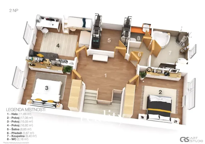 Prodej rodinného domu, Horní Věstonice, Mandloňová, 164 m2