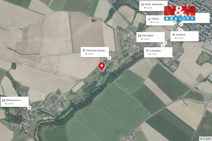 Prodej zahrady, Kolín - Štítary, 381 m2