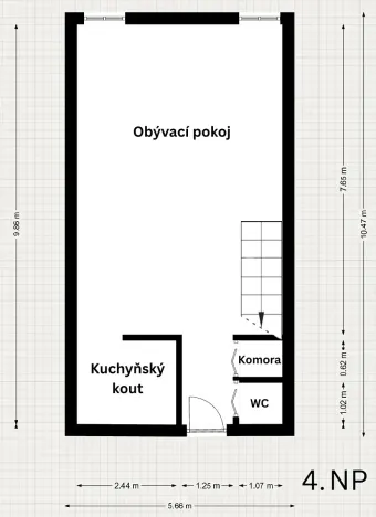 Pronájem bytu 3+kk, Praha - Troja, Povltavská, 116 m2