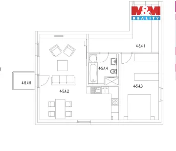 Pronájem bytu 2+kk, Olomouc, Eduarda Hamburgera, 71 m2