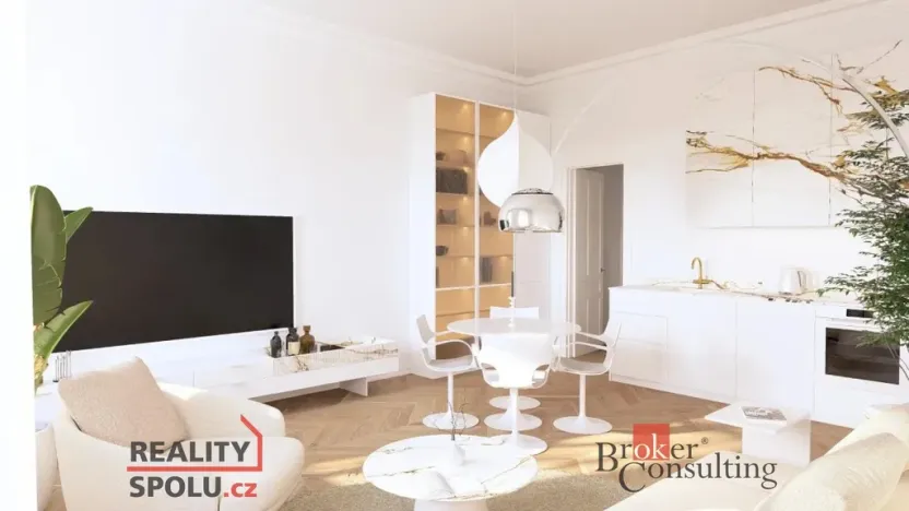 Prodej bytu 2+kk, Praha - Karlín, Pobřežní, 72 m2