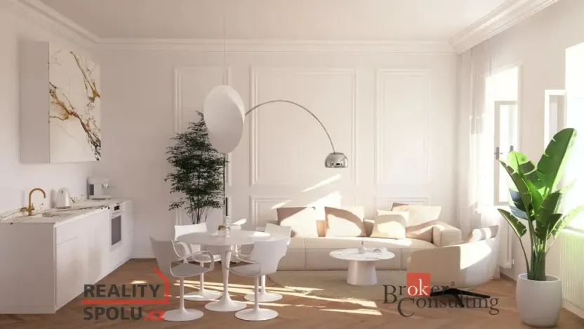 Prodej bytu 2+kk, Praha - Karlín, Pobřežní, 72 m2