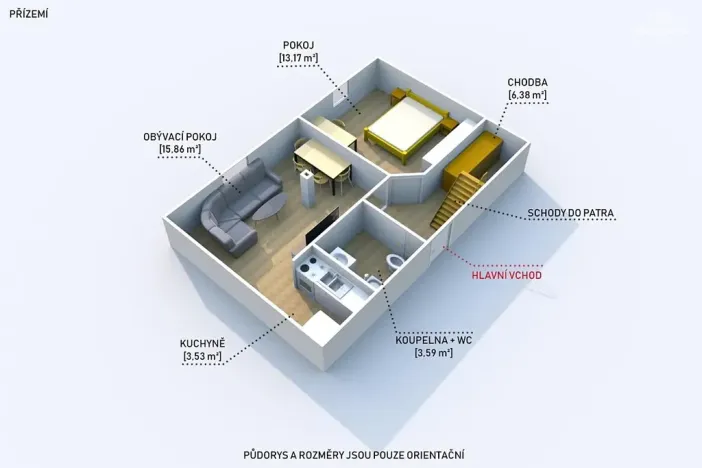 Prodej bytu 2+kk, Štěnovice, Lipová, 42 m2