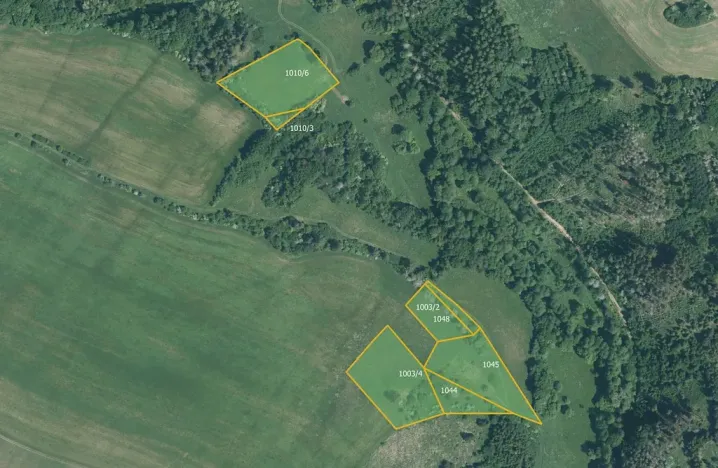 Prodej podílu pole, Zbraslav, 9329 m2