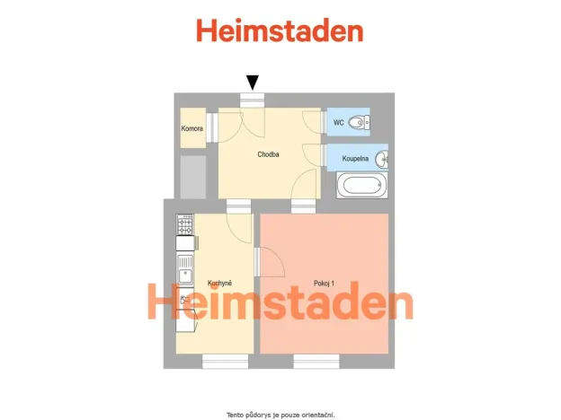 Pronájem bytu 1+1, Ostrava - Poruba, Jindřicha Plachty, 42 m2