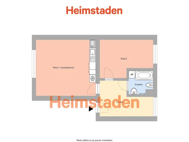 Pronájem bytu 2+kk, Ostrava - Michálkovice, Zvoníčkova, 47 m2