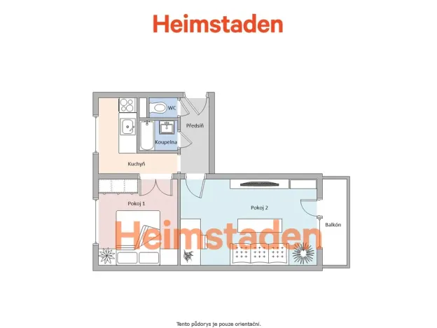 Pronájem bytu 2+1, Karviná - Ráj, Božkova, 55 m2