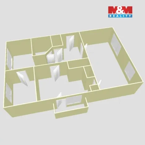 Prodej bytu 4+1, Nepomyšl, 90 m2