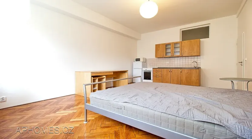 Pronájem bytu 1+kk, Praha - Vršovice, Tolstého, 30 m2