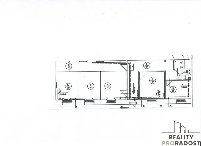Pronájem kanceláře, Pardubice, třída Míru, 140 m2