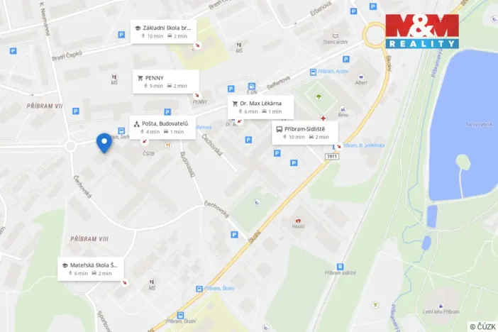 Pronájem bytu 4+kk, Příbram - Příbram VIII, Budovatelů, 90 m2