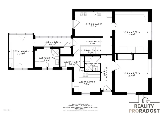 Prodej rodinného domu, Kuřim, Smetanova, 164 m2