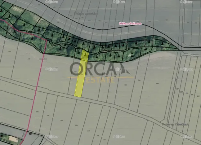 Prodej louky, Vrbka, 3028 m2