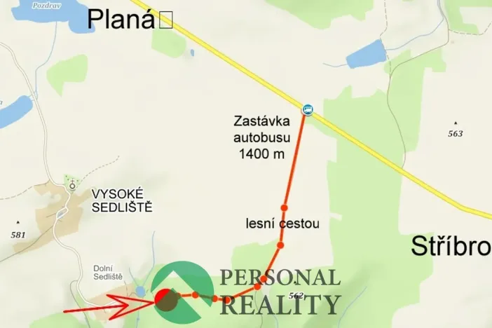 Pronájem chalupy, Planá - Vysoké Sedliště, 90 m2