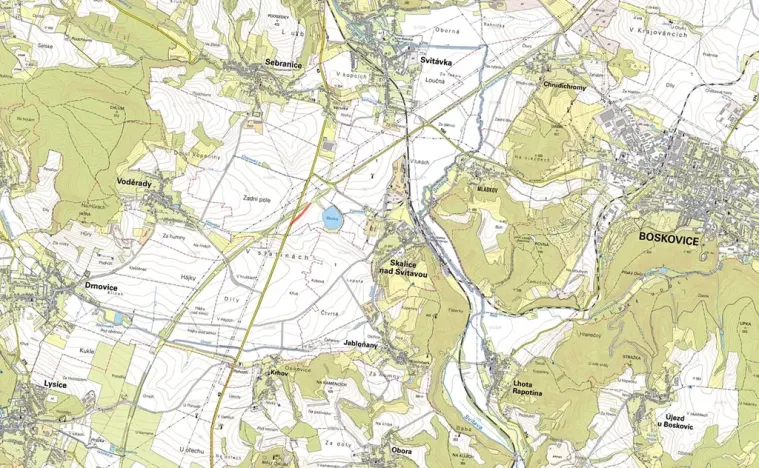 Prodej pole, Sebranice, 4496 m2