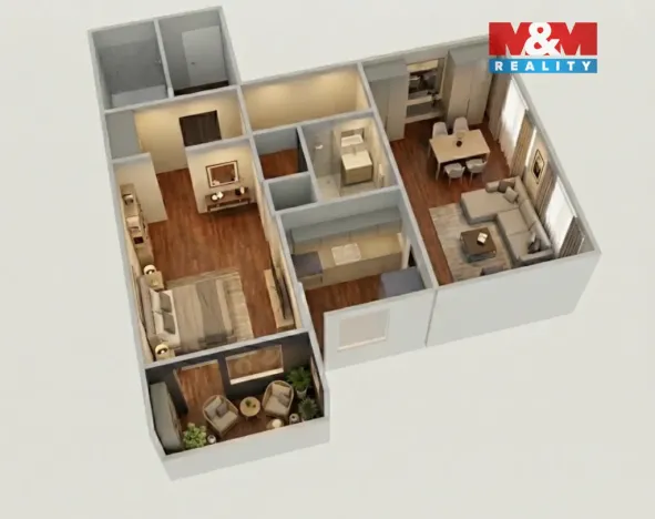 Prodej bytu 2+1, Praha - Kobylisy, Košťálkova, 57 m2