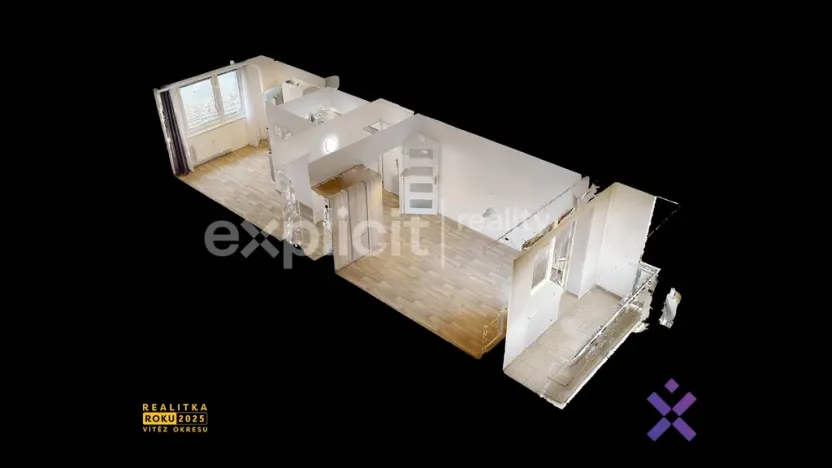 Pronájem bytu 1+1, Zlín, Dlouhá, 40 m2