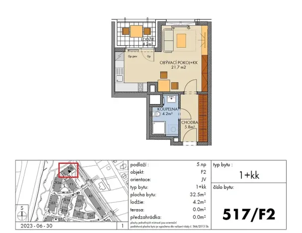 Prodej bytu 1+kk, Praha - Ruzyně, Stočesova, 33 m2