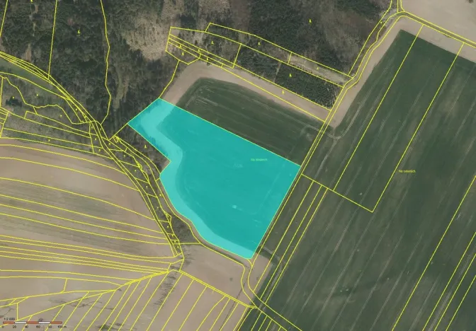 Prodej pole, Albrechtice nad Vltavou - Chřešťovice, 44793 m2