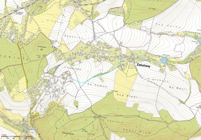 Prodej pole, Zahořany, 5303 m2