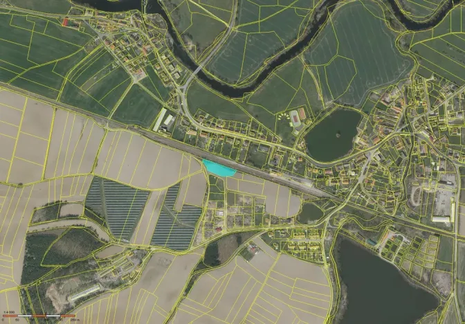 Prodej zahrady, Čejetice, 3417 m2