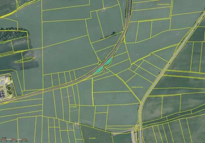 Prodej louky, Osek, 441 m2