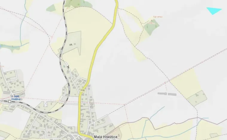 Prodej pole, Malá Hraštice, 13751 m2