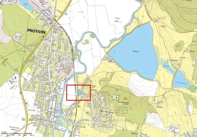 Prodej zahrady, Protivín, 4308 m2