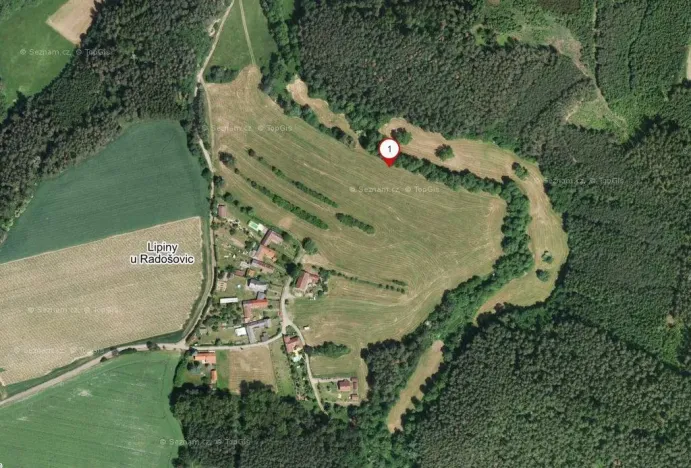 Prodej zahrady, Radošovice - Lipiny u Radošovic, 2230 m2