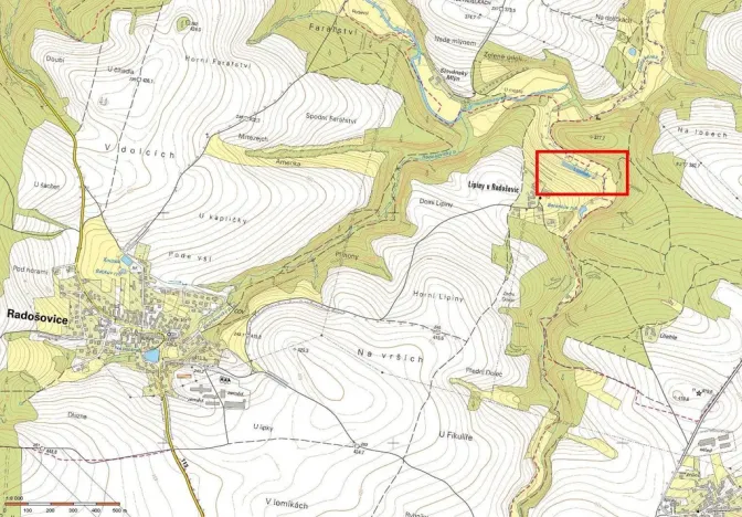 Prodej zahrady, Radošovice - Lipiny u Radošovic, 2230 m2