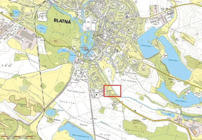 Prodej zahrady, Blatná, Písecká, 1153 m2
