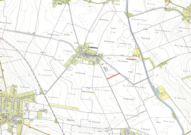 Prodej pole, Luběnice, 3539 m2