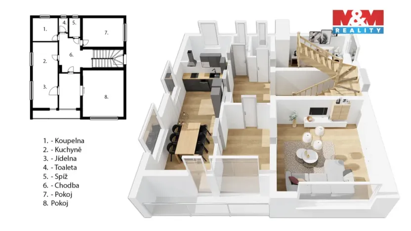 Prodej rodinného domu, Králův Dvůr - Zahořany, Na Stráni, 210 m2