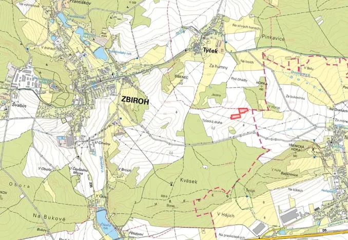 Prodej pole, Zbiroh, 18234 m2