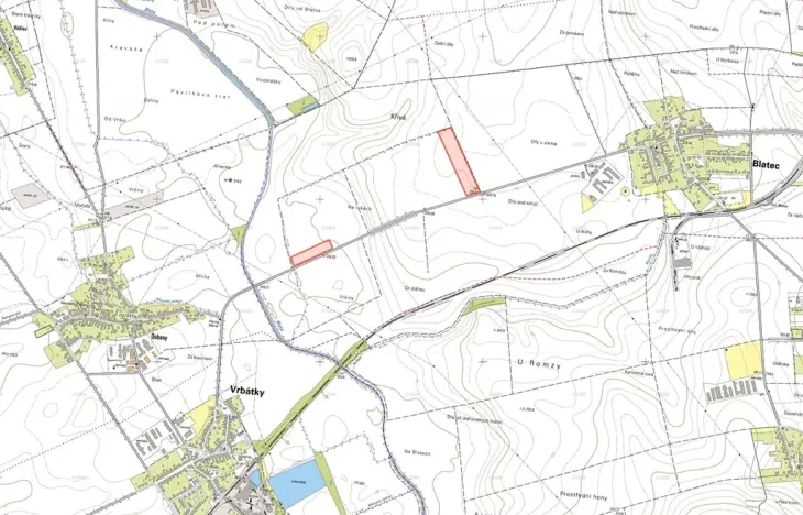 Prodej pole, Blatec, 13150 m2