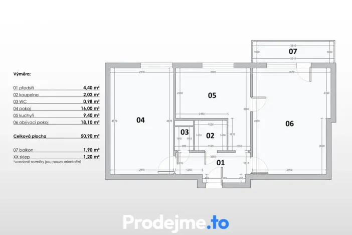 Prodej bytu 2+1, Znojmo, 17. listopadu, 51 m2