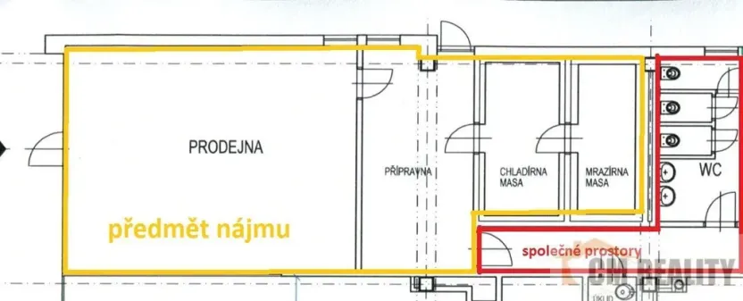 Pronájem obchodního prostoru, Prostějov, Tylova, 90 m2