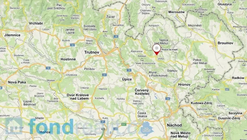 Prodej pozemku, Jívka, 1825 m2